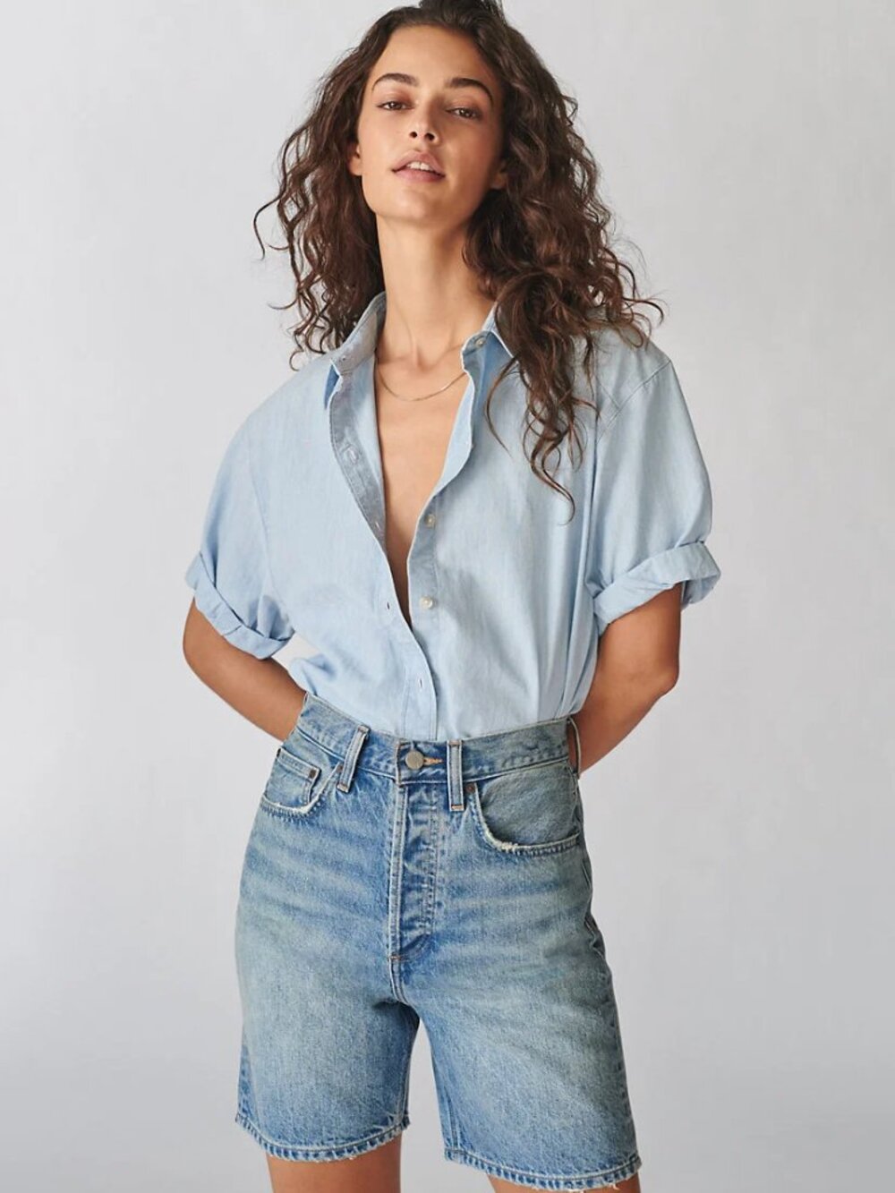 Denim Forum Joni Loose Long Short -